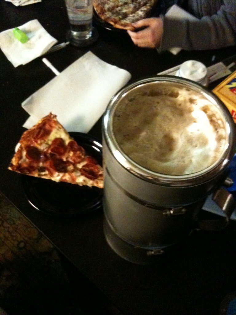 Pizza is mandatory for gaming events.  With beer, doubly so.