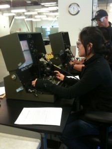 Test Subject Vivian at the helm of the BPB Bomb Squad Bot